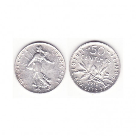 50 cents semeuse 1919 argent ( 001)