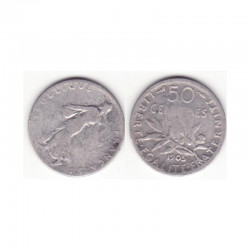 50 cents semeuse 1905 argent ( 001 )