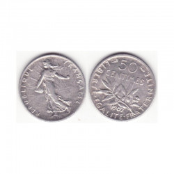 50 cents semeuse 1907 argent ( 001 )