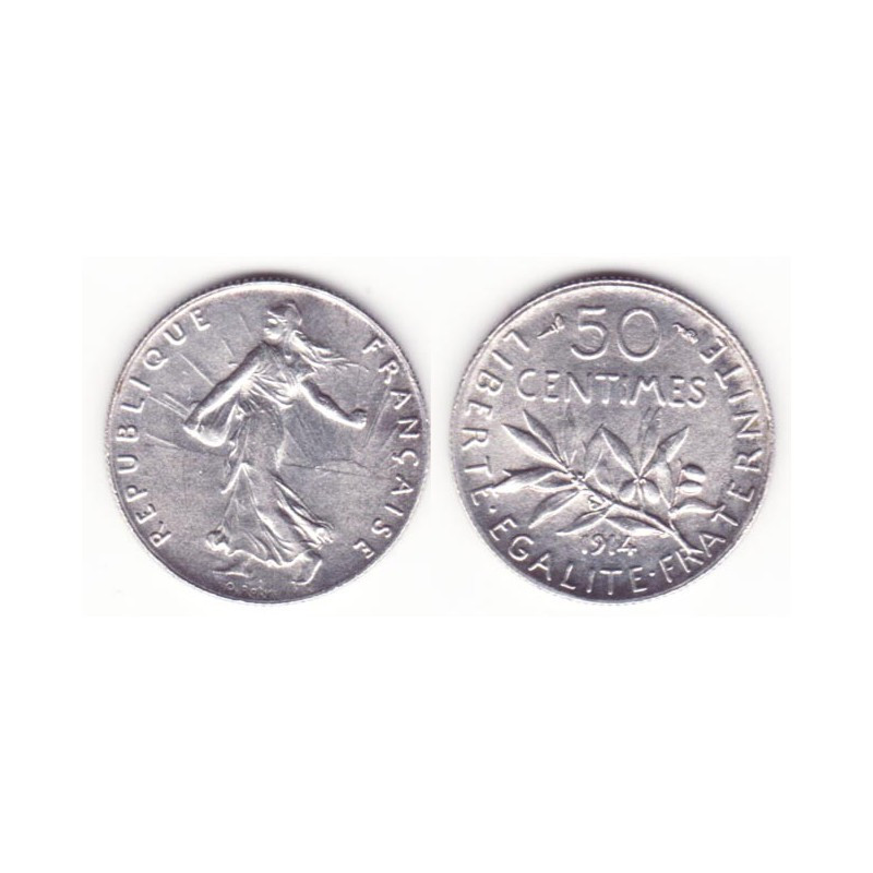 50 cents semeuse 1914 argent ( 001 )
