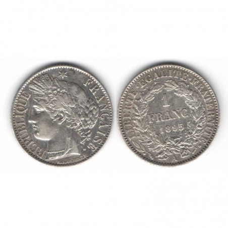1 piece de 1 franc Ceres Argent 1895 A ( 003 )