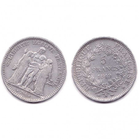 5 francs Hercule 1849 A argent ( 002 )