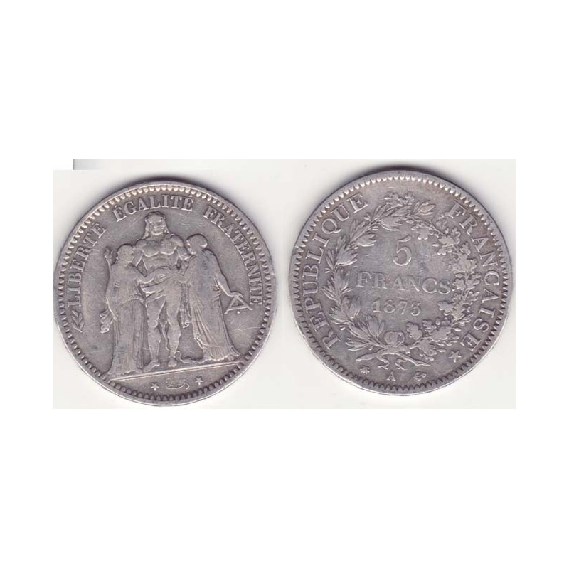 5 francs Hercule 1873 A argent ( 010 )