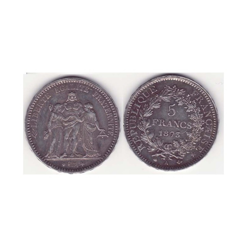 5 francs Hercule 1873 A argent ( 009 )