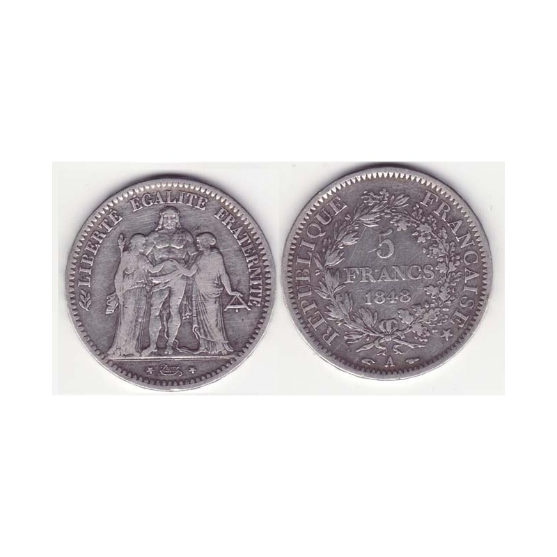 5 francs Hercule 1848 A argent ( 001 )