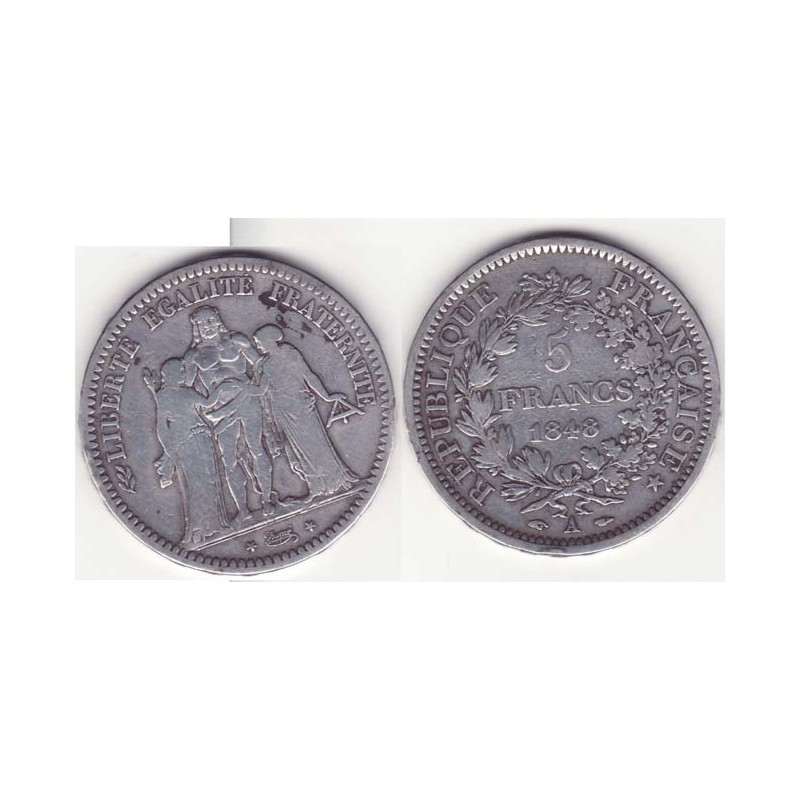 5 francs Hercule 1848 A argent ( 003 )