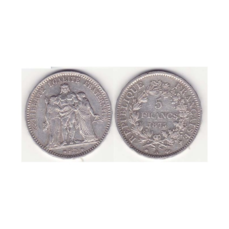 5 francs Hercule 1875 A argent ( 002 )