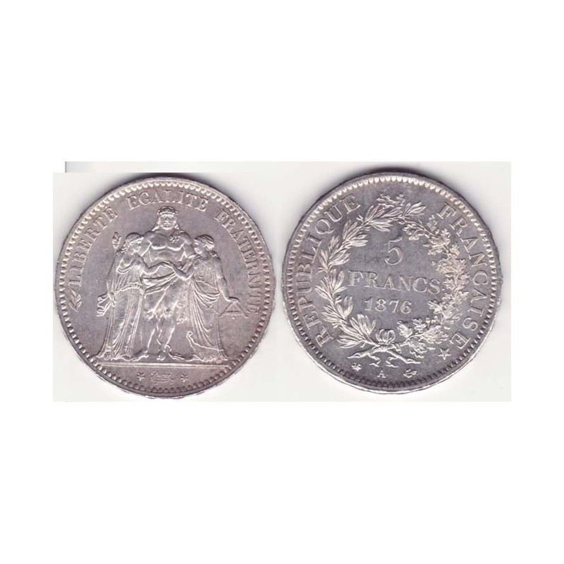 5 francs Hercule 1876 A argent ( 001 )