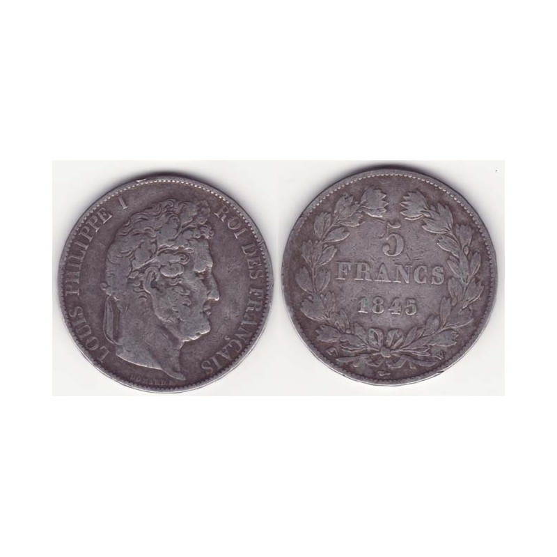 5 francs Louis Philippe 1845 W Argent ( 003 )