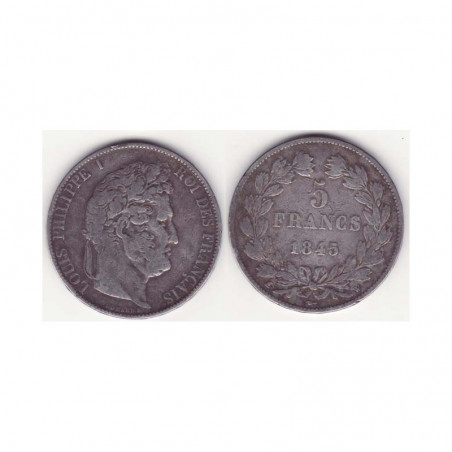 5 francs Louis Philippe 1845 W Argent ( 003 )