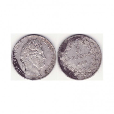 5 francs Louis Philippe 1845 W Argent ( 002 )
