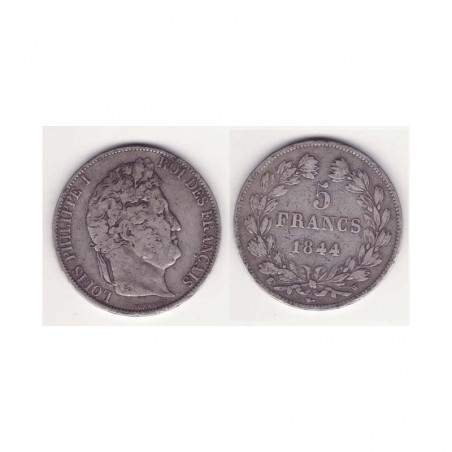 5 francs Louis Philippe 1844 W Argent ( 001 )