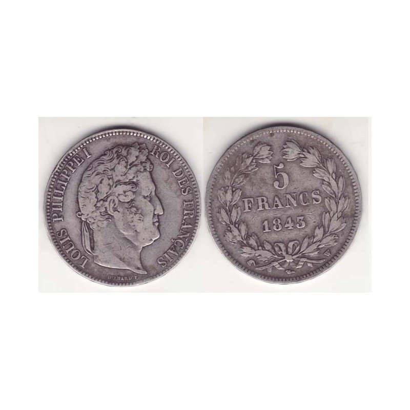 5 francs Louis Philippe 1843 W Argent ( 001 )