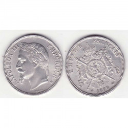 5 francs Napoleon III 1869 BB argent ( 014 )