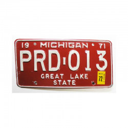 Plaque d Immatriculation USA - Michigan ( 724 )