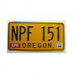 Plaque d Immatriculation USA - Oregon ( 746 )