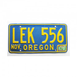 Plaque d Immatriculation USA - Oregon ( 744 )