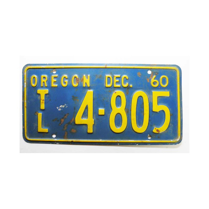 Plaque d Immatriculation USA - Oregon ( 743 )
