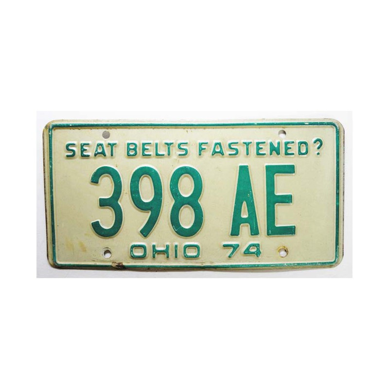 Plaque d Immatriculation USA - Ohio ( 741 )