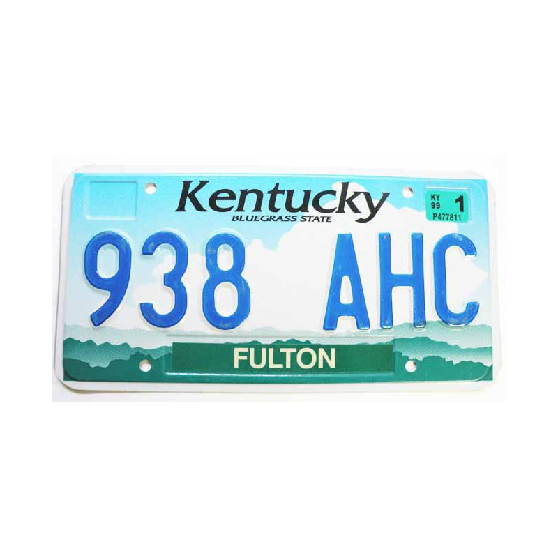 Plaque d Immatriculation USA - Kentucky ( 733 )