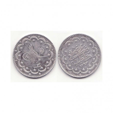 5 Kurush argent empire Ottoman 1293 ( 013 )