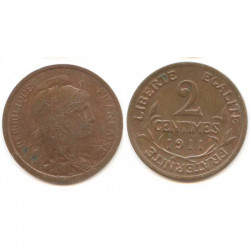 2 cents Dupuis 1911 Bronze ( 003 )
