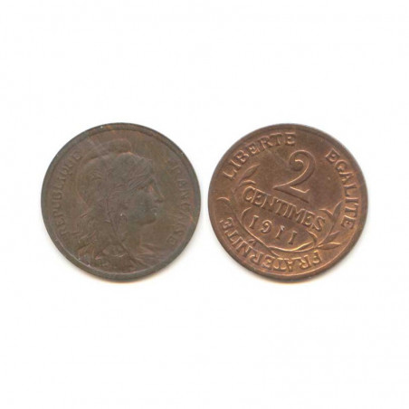 2 cents Dupuis 1911 Bronze ( 004 )
