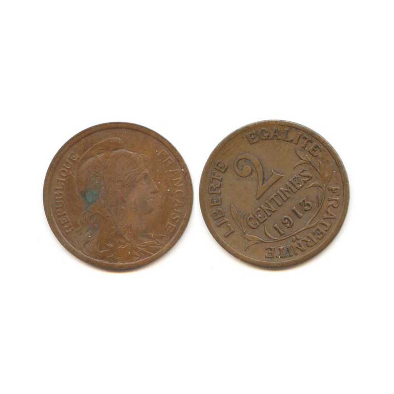 2 cents Dupuis 1913 Bronze ( 001 )