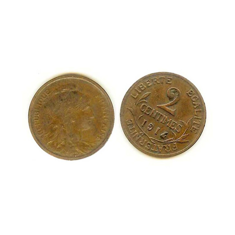 2 cents Dupuis 1914 Bronze ( 001 )