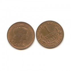 1 cents Dupuis 1911 Bronze ( 003 )