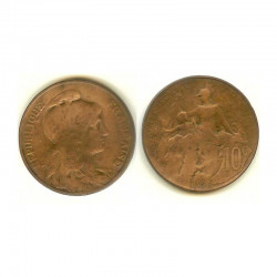 10 cents Dupuis 1899 Bronze ( 001 )