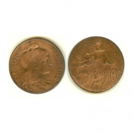10 cents Dupuis 1899 Bronze ( 001 )