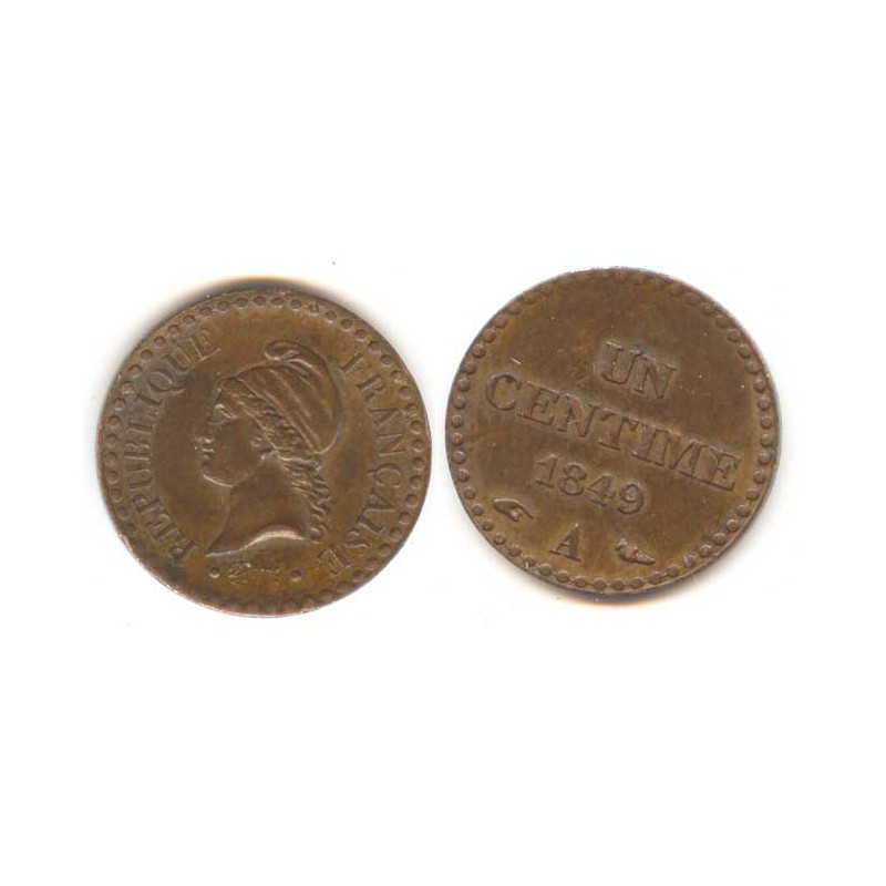 1 Centime Dupré 1849 A ( 001 )