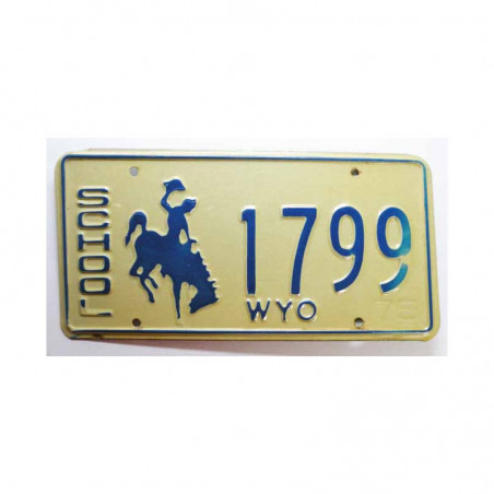 Plaque d Immatriculation USA - Wyoming ( 766)