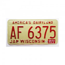 Plaque d Immatriculation USA - Wisconsin ( 767 )