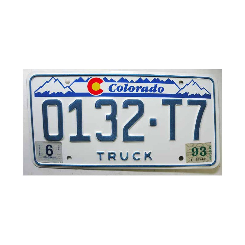 Plaque d Immatriculation USA - Colorado ( 776 )