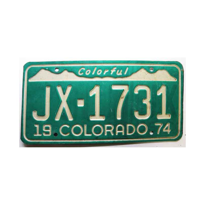 Plaque d Immatriculation USA - Colorado ( 782 )