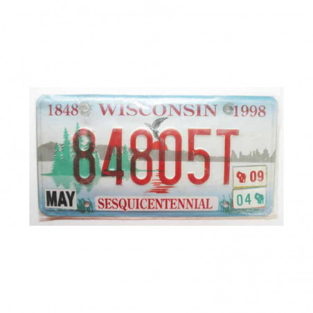 Plaque d Immatriculation USA - Wisconsin ( 785 )