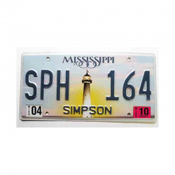 Plaque d Immatriculation USA - Mississippi ( 796 )