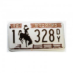Plaque d Immatriculation USA - Wyoming ( 182 )