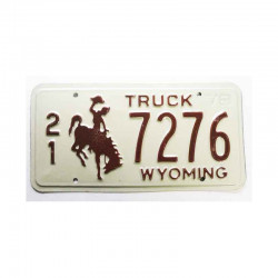 Plaque d Immatriculation USA - Wyoming ( 883 )