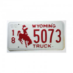 Plaque d Immatriculation USA - Wyoming ( 886 )