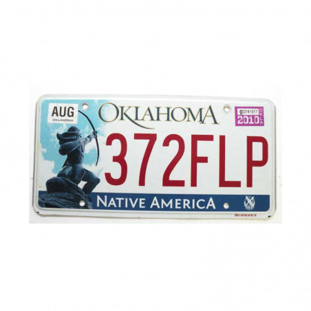 Plaque d Immatriculation USA - Oklahoma ( 923 )