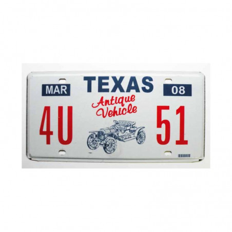Plaque d Immatriculation USA - Texas ( 929 )