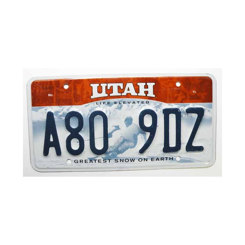 Plaque d Immatriculation USA - Utah ( 931 )