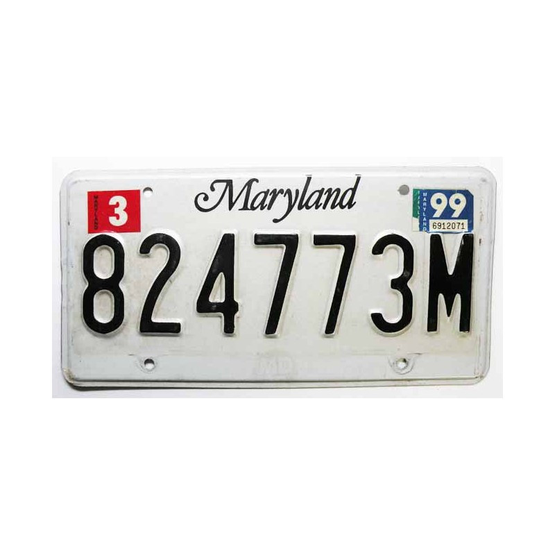 Plaque d Immatriculation USA - Maryland ( 944 )