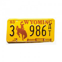 Plaque d Immatriculation USA - Wyoming ( 967 )