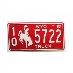 Plaque d Immatriculation USA - Wyoming ( 961 )