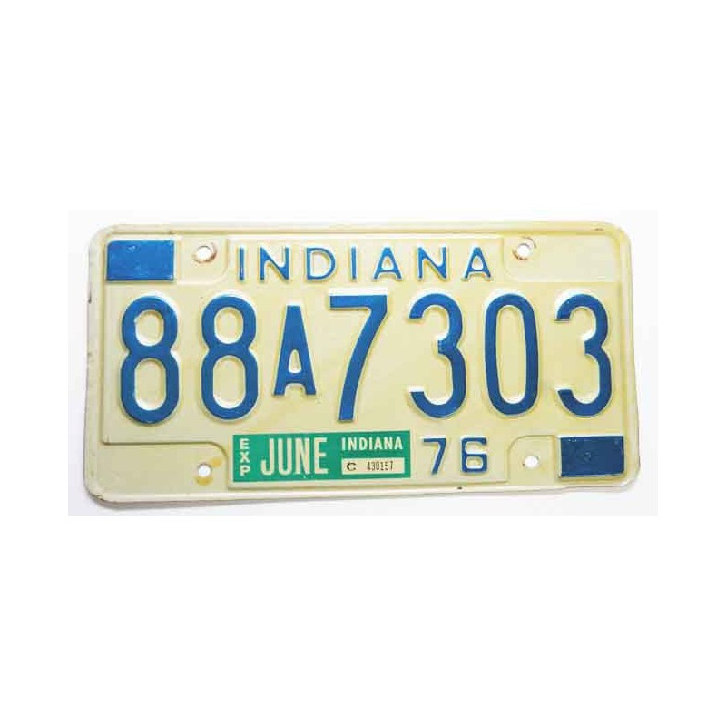 Plaque d Immatriculation USA - Indiana ( 960)