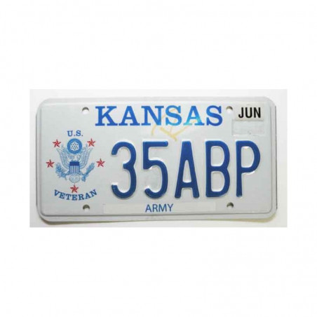 Plaque d Immatriculation USA - Kansas ( 956 )